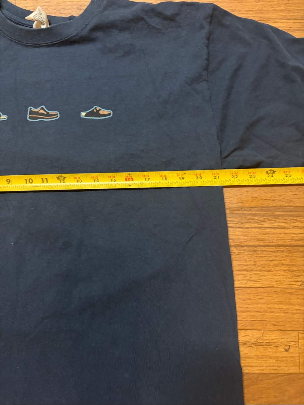Birkenstock Navy Graphic Tee with Sneaker Icons - Picture 6 of 6